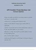 APCO module 5 Exam Questions And Correct Answers