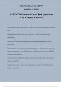 APCO Telecommunicator Test Questions And Correct Answers