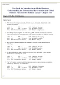 Test Bank for Introduction to Global Business: Understanding the International Environment and Global Business Functions 1st Edition, Gaspar. Chapter 1-15