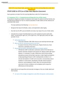 NURS C475; Exam Study Guide, questions Taken from the Learning Objectives under the 9 Competencies