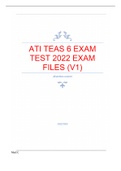 ATI TEAS 6 EXAM TEST 2022 EXAM FILES (V1) QUESTIONS & ANSWERS