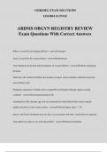 ARDMS OBGYN REGISTRY REVIEW Exam Questions With Correct Answers