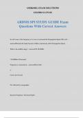 ARDMS SPI STUDY GUIDE Exam Questions With Correct Answers