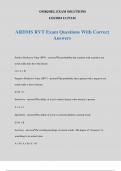 ARDMS RVT Exam Questions With Correct Answers