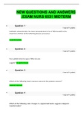 NURS 6531 MIDTERM EXAM NEW QUESTIONS AND ANSWERS