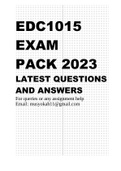 EDC1015 EXAM PACK 2023