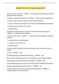 SOCWK 315 Test #1 Study Guide 2023