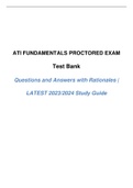 ATI Fundamentals Proctored Test Bank 2023- Latest Version (Questions & Answers)