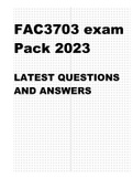 FAC3703 EXAM PACK 2023