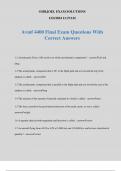 Avmf 4400 Final Exam Questions With Correct Answers