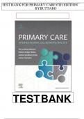 Test Bank for Primary Care: Interprofessional Collaborative Practice 6th Edition by Buttaro. All Chapters 1- 228 Questions And Answers in 260 Pages. All Answers Are Correct.