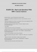 BADM 326 - final exam Questions With 100% Correct Answers