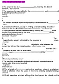 IAAO 101 EXAM REVIEW QUESTIONS AND ANSWERS GRADED A+