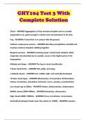 GHY104 Test 3 With Complete Solution