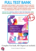 Maternity and Women’s Health Care 10th 11th 12th Edition Lowdermilk Test Bank ( BUNDLES )