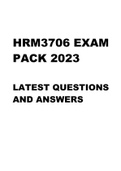 HRM3706 EXAM PACK 2023