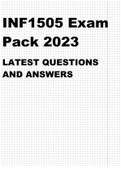 INF1505 EXAM PACK 2023