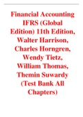 Financial Accounting IFRS (Global Edition) 11th Edition, Walter Harrison, Charles Horngren, Wendy Tietz, William Thomas, Themin Suwardy (Solutions Manual with Test Bank)