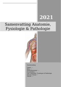 Samenvatting Anatomie & Fysiologie Zenuwstelsel MBO Verpleegkunde