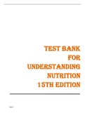 TEST BANK FOR UNDERSTANDING NUTRITION, 15TH EDITION, ELLIE WHITNEY, SHARON RADY ROLFES