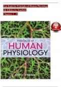 TEST BANK For Principles of Human Physiology, 6th Edition by Stanfield, Verified Chapters 1 - 24, Complete Newest Version