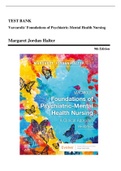 Test bank For Varcarolis' Foundations of Psychiatric-Mental Health Nursing 9th Edition