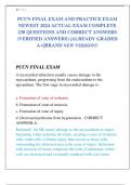 PCCN FINAL EXAM AND PRACTICE EXAM  NEWEST 2024 ACTUAL EXAM COMPLETE  230 QUESTIONS AND CORRECT ANSWERS  (VERIFIED ANSWERS) |ALREADY GRADED  A+||BRAND NEW VERSION!! 