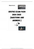 ISR3702 EXAM PACK 2024/2025  {QUESTIONS AND ANSWERS }