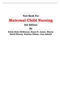 Test Bank For Maternal-Child Nursing 6th Edition By Emily Slone McKinney, Susan R. James, Sharon Smith Murray, Kristine Nelson, Jean Ashwill