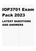 IOP3701 EXAM PACK 2023