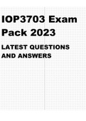 IOP3703 EXAM PACK 2023