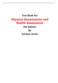 Test Bank For Physical Examination and Health Assessment 8th Edition By Carolyn Jarvis