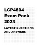 LCP4804 EXAM PACK 2023