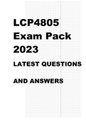 LCP4805 EXAM PACK 2023