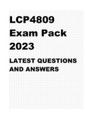 LCP4809 EXAM PACK 2023