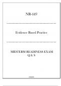 (NR-449) Midterm Readiness Exam Q & S - EBP.