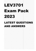 LEV3701 EXAM PACK 2023