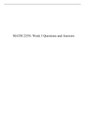 MATH 225N Week 3 Central Tendency Questions and Answers, Chamberlain College of Nursing.