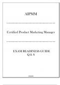 (AIPMM CPMM) Exam Readiness Guide Q & S - Certified Product Marketing Manager.