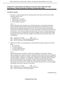 Chapter 04: Communication and Physical Assessment of the Child and Family Hockenberry: Wong’s Essentials of Pediatric Nursing, 10th Edition