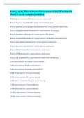 Sonography Principles and Instrumentation I Flashcards Week 9 (with complete solution)