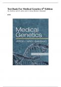 Test Bank For Medical Genetics 6th Edition By Authors Lynn B. Jorde, John C. Carey, Michael J. Bamshad.