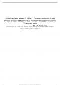 I Human Case Week 7 (6541) Comprehensive Case Study of an 18-Month-Old Patient Presenting with Vomiting and Primary Care of AdolesceDntisaarnrdhCCehaildren (Walden University)
