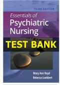 Complete test bank for essentials of psychiatric nursing, 3rd edition  All chapters are included