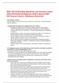 INST 203 All Possible Questions and Answers Latest 2024/2025;(Everything you need to pass in INST 203 Course is here)- Athabasca University