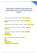 FANUC Robot Certification Exam/ 2024 Actual Exam Questions with Correct Verified Answers/ Rated A+