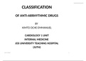 Comprehensive classification of Anti-arrhythmias 