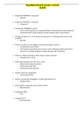 NURSING 2047 PHARMACOLOGY EXAM 1 STUDY GUIDE LATEST UPDATED