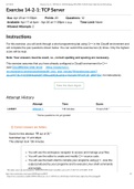 Exercise 14-2-1- TCP Server- 201810 - Introduction to operating system & Networking Exam