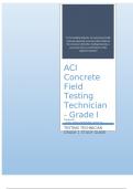 ACI WRITTEN EXAM PRACTICE